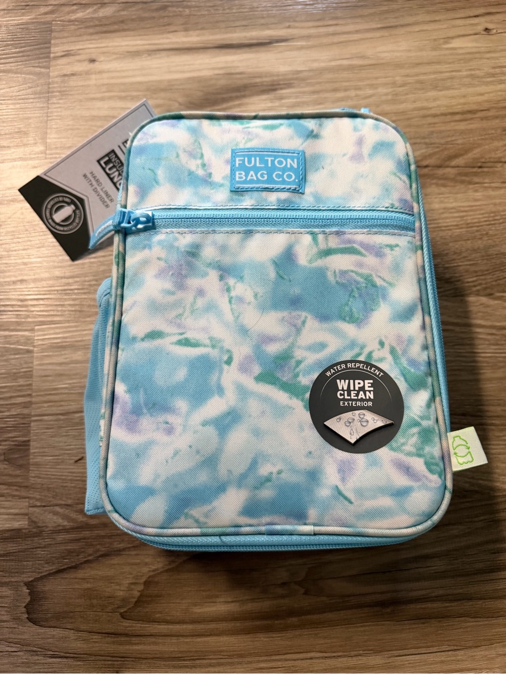 Fulton Bag Co. Blue Watercolor Lunch Bag